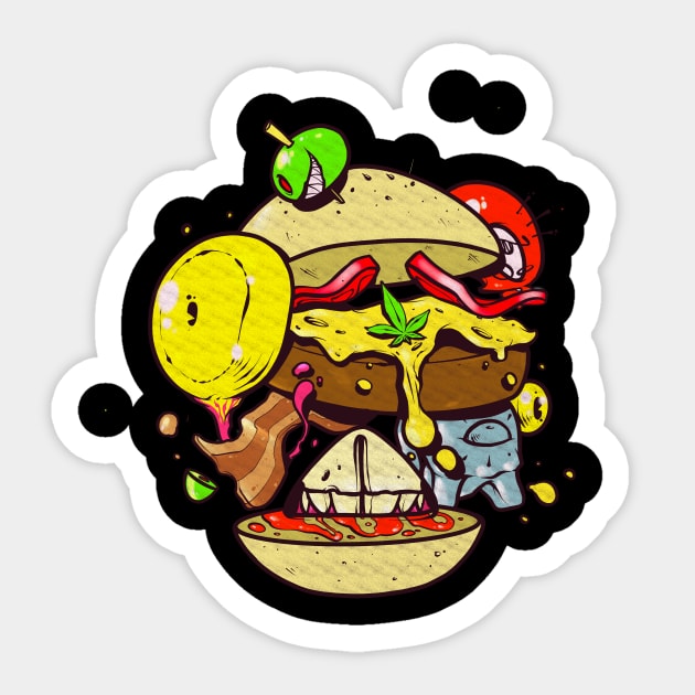 Food zombies Sticker by cereso monky